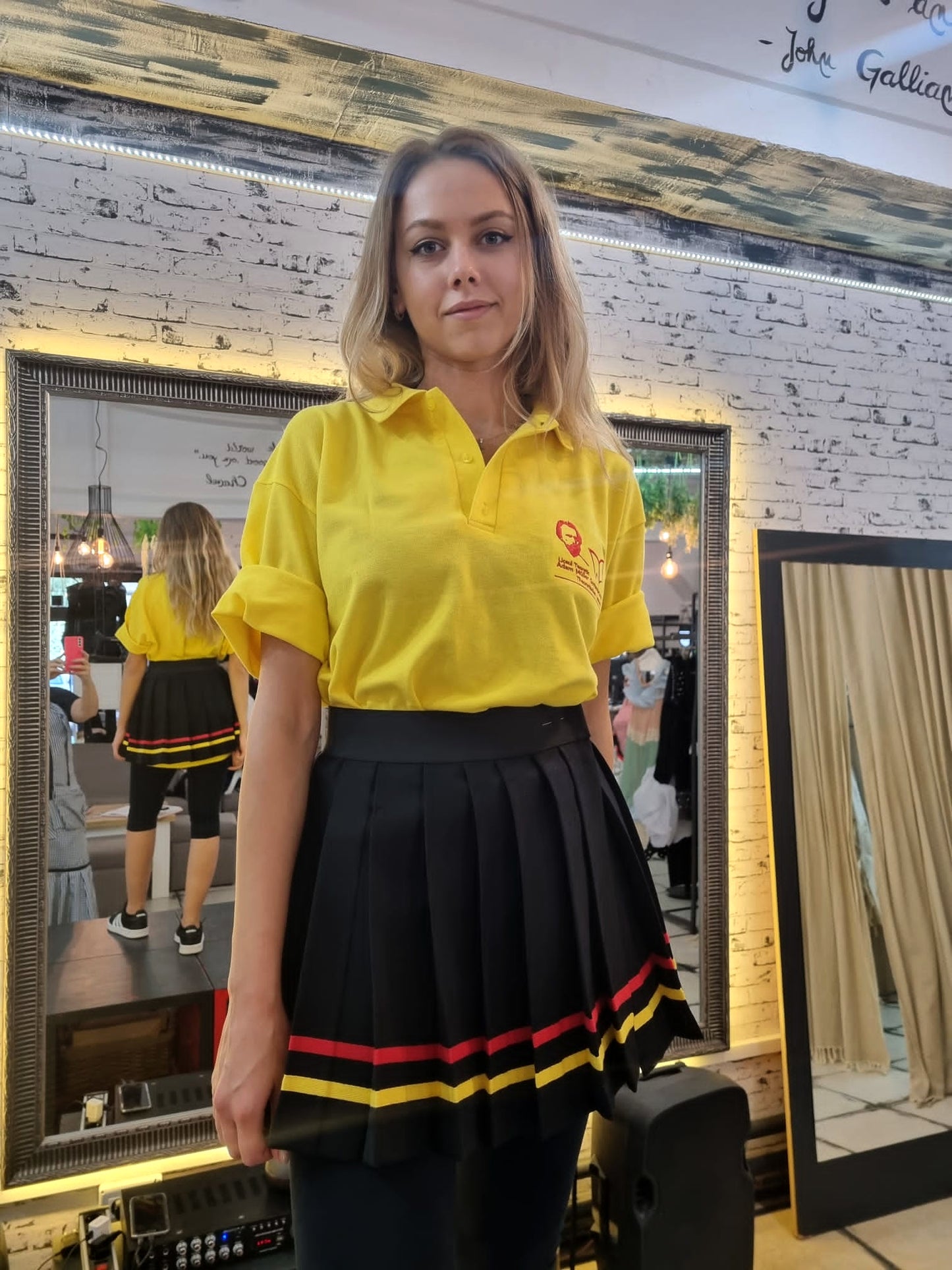 Pleated Mini Skirt