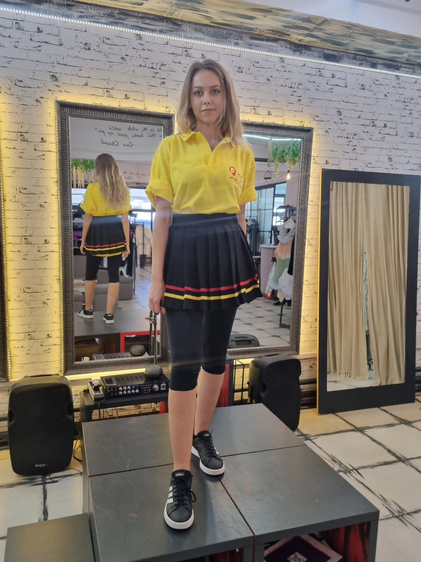 Pleated Mini Skirt