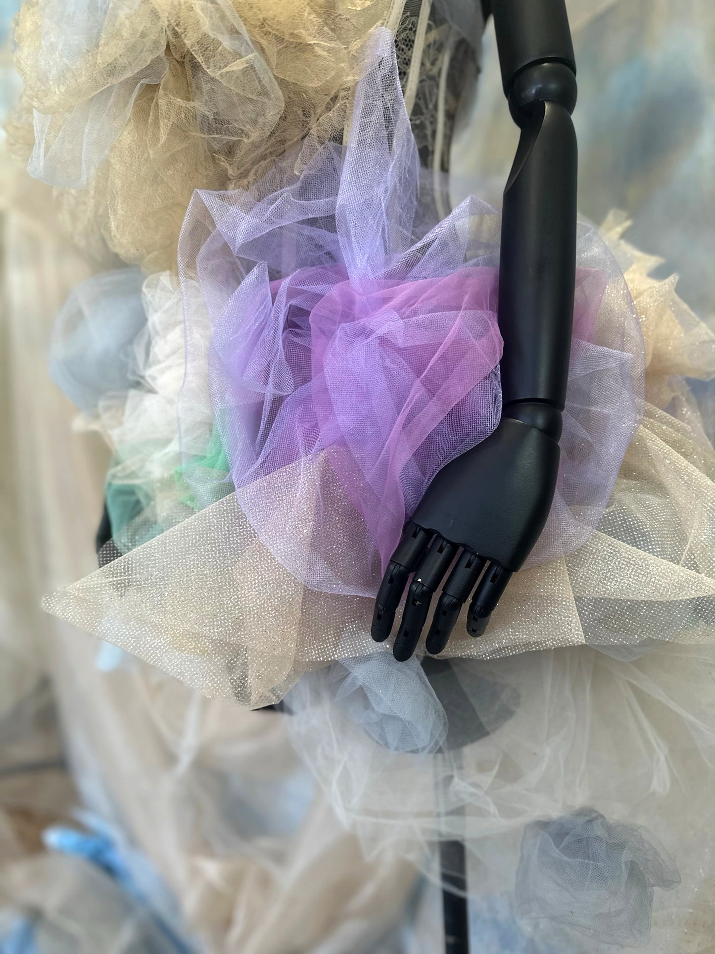 Tulle Roses Mini Dress