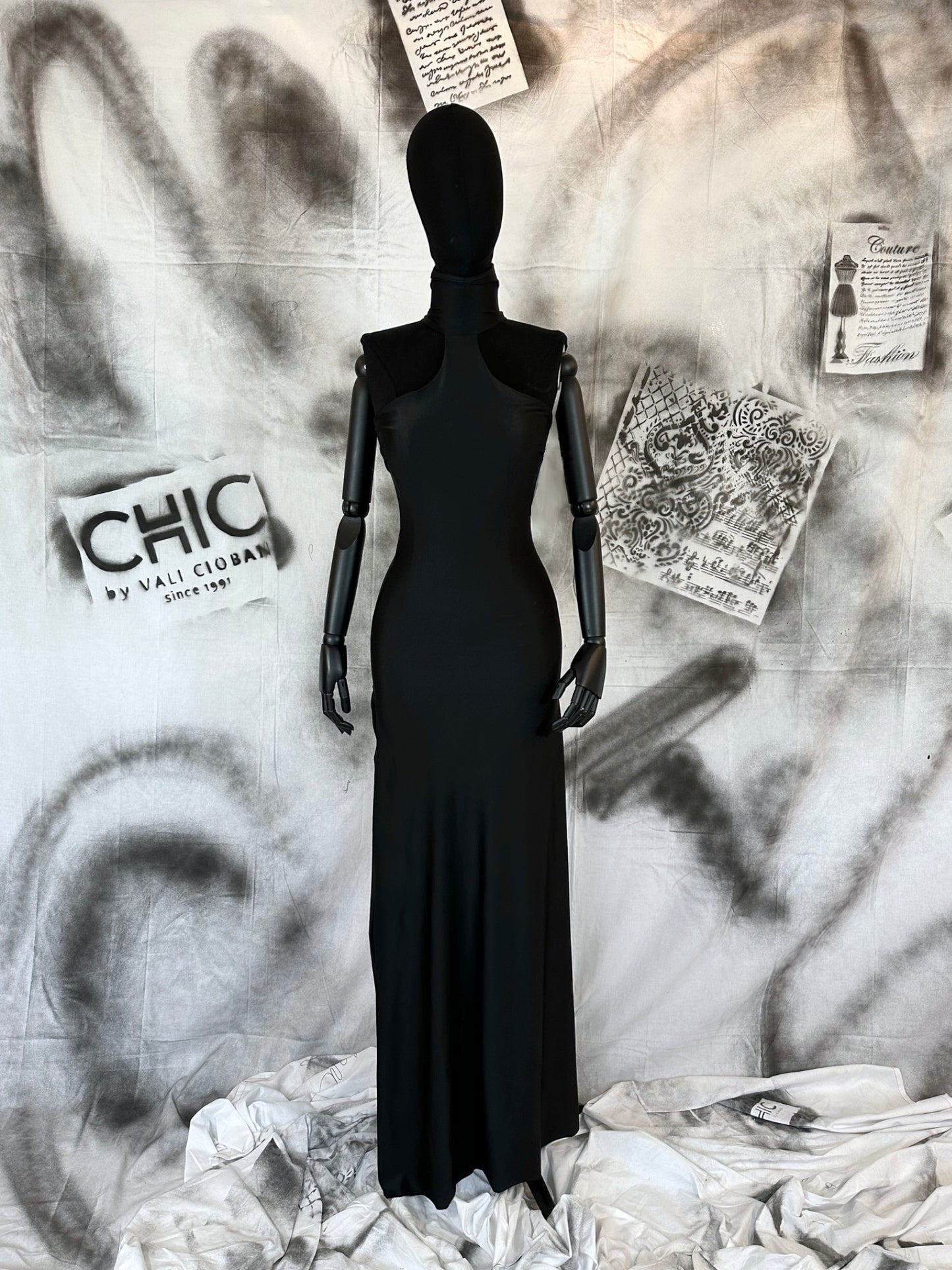 Black Slim Fit Dress