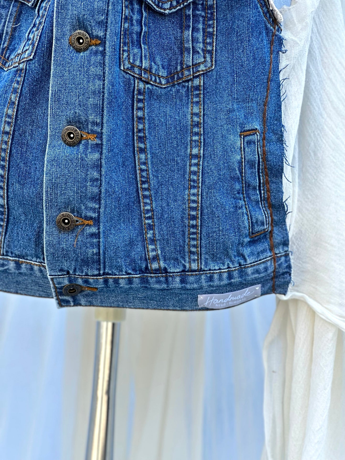 "Dor" Linen and Denim Shirt