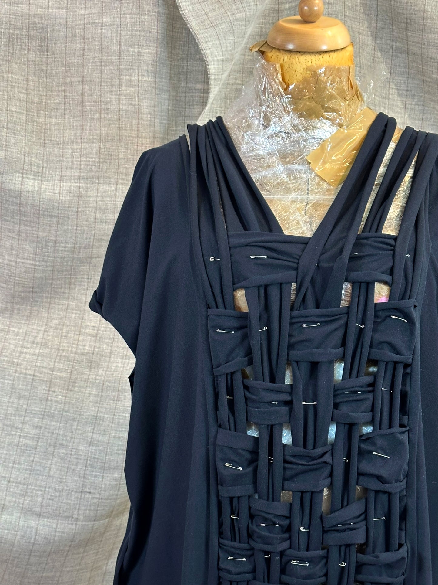 Woven Jersey Blouse