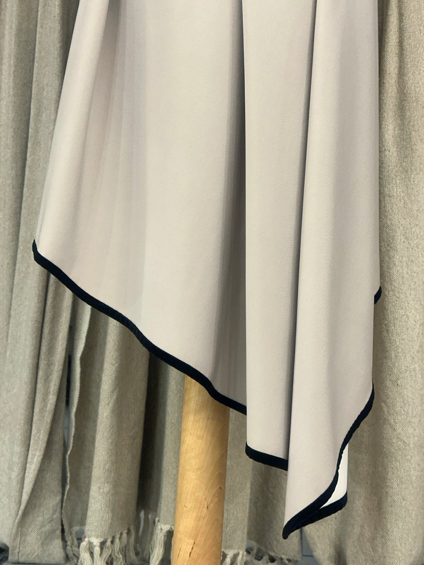 Beige Asymmetrical Vest