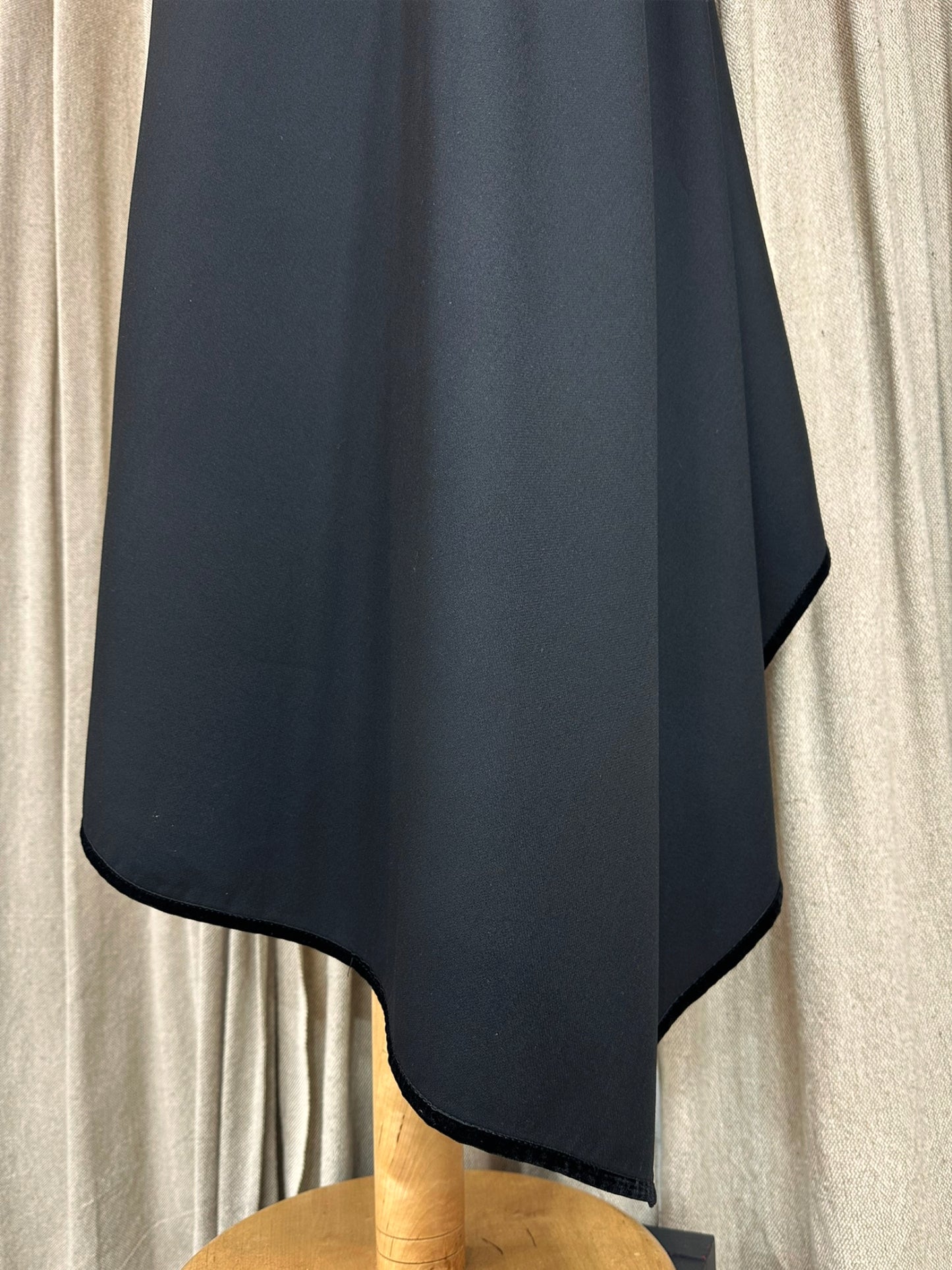 Black Asymmetrical Vest With Oversized Pockets