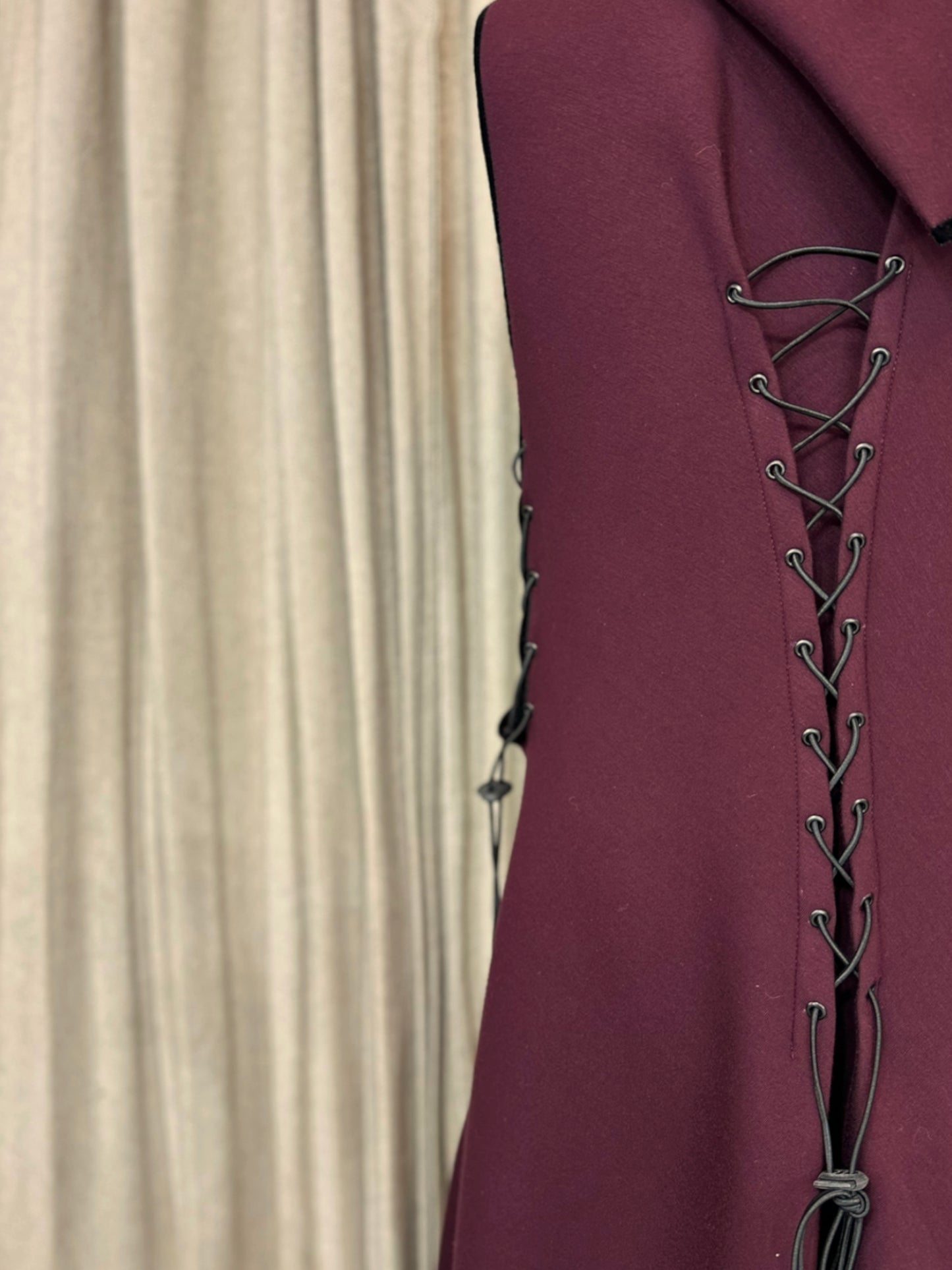 Burgundy & Red Adjustable Vest