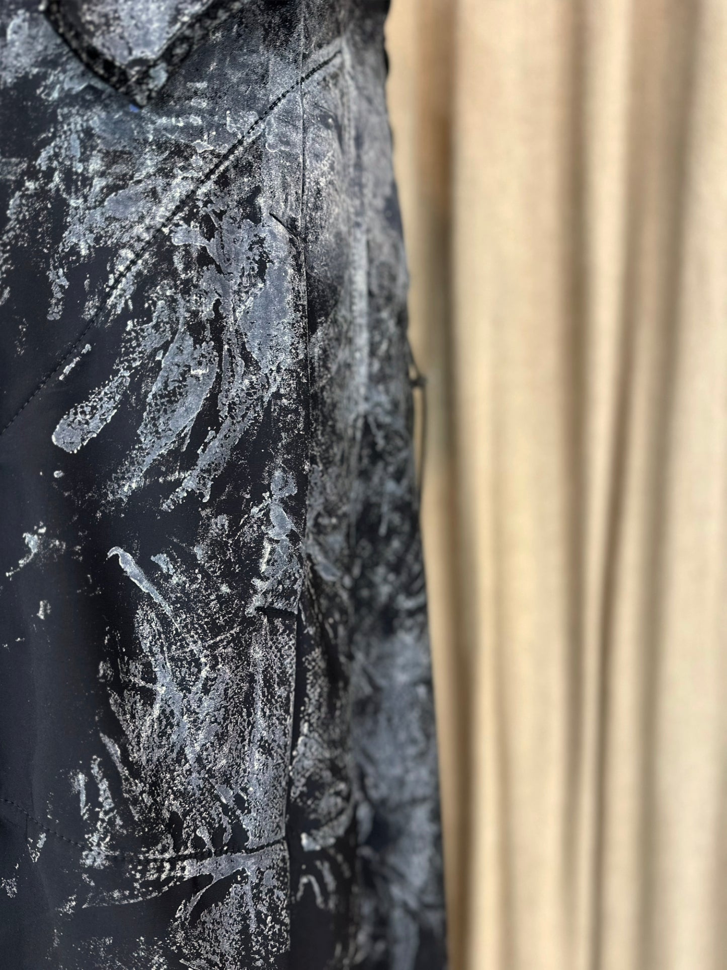 Hand-painted Black Adjustable Vest