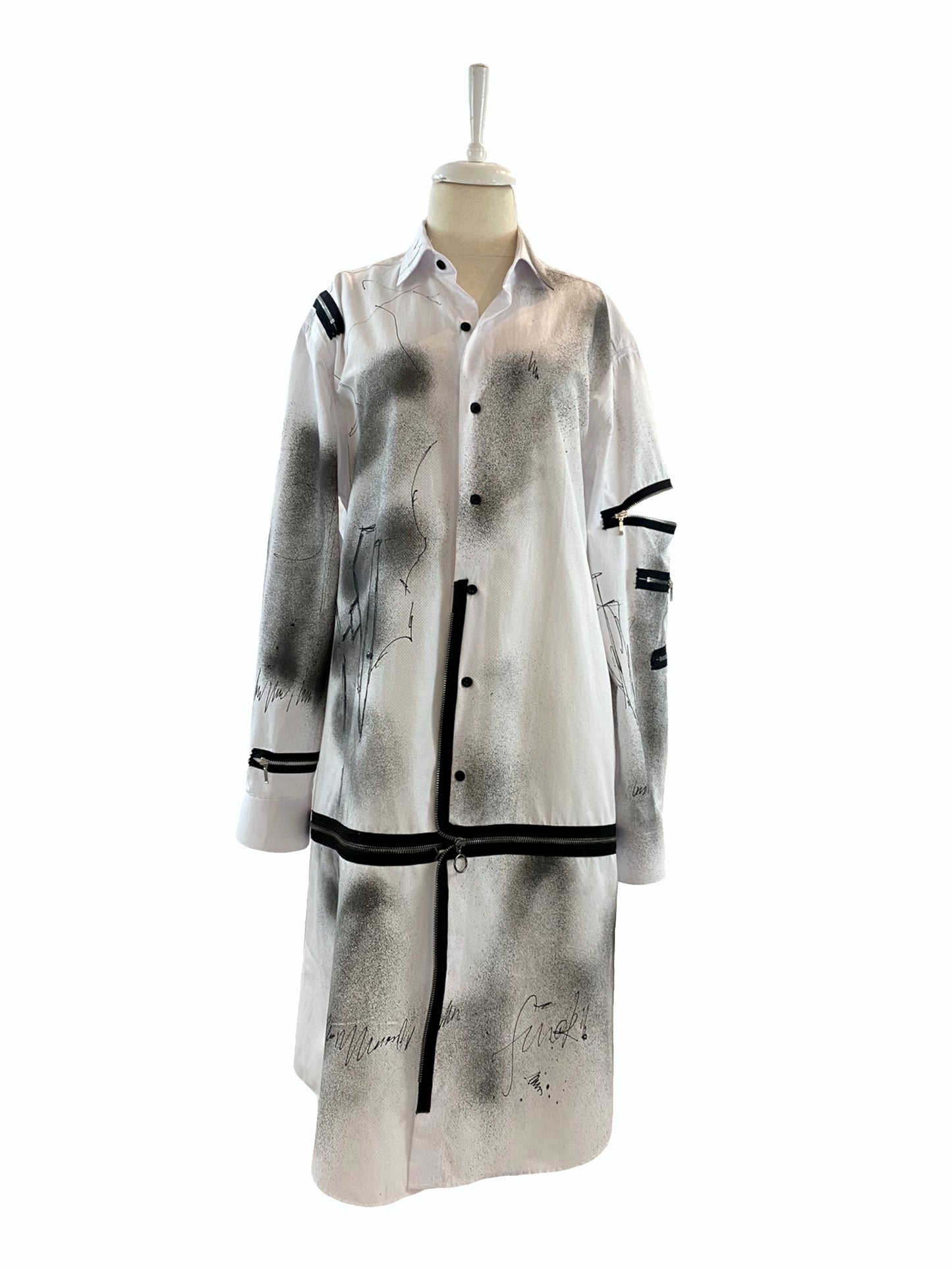 Puzzle Unisex Shirt with Zippers