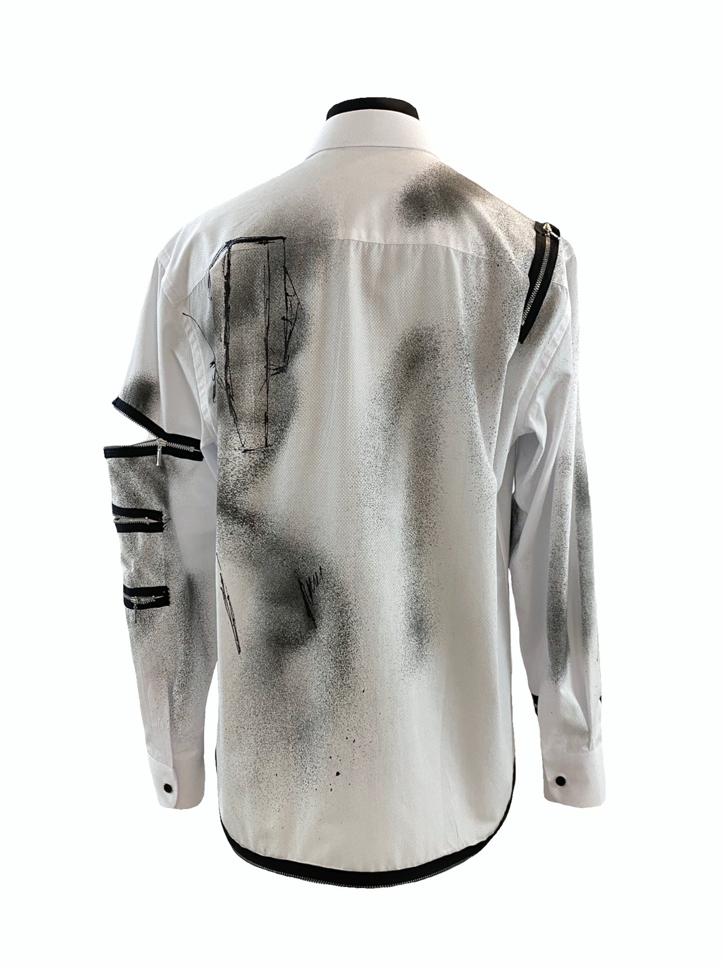 Puzzle Unisex Shirt with Zippers