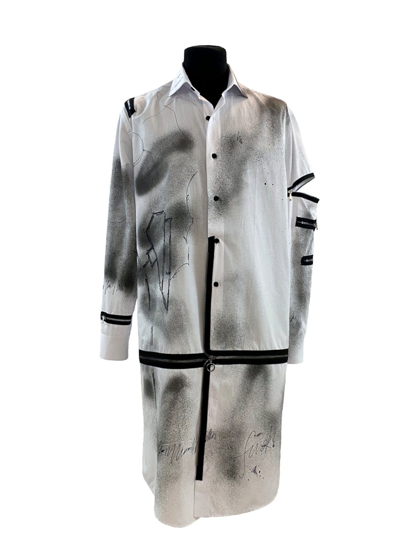 Puzzle Unisex Shirt with Zippers