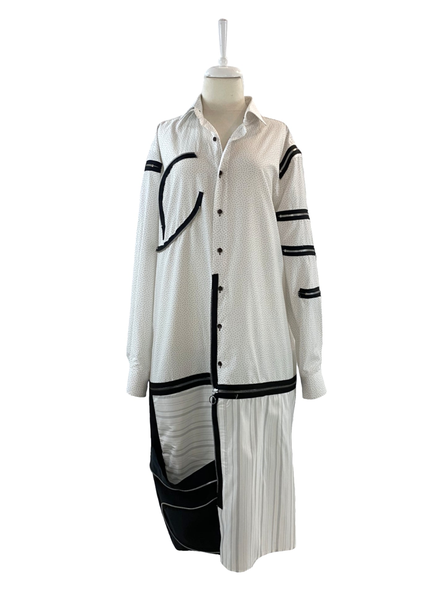 Puzzle Unisex Shirt with Zippers