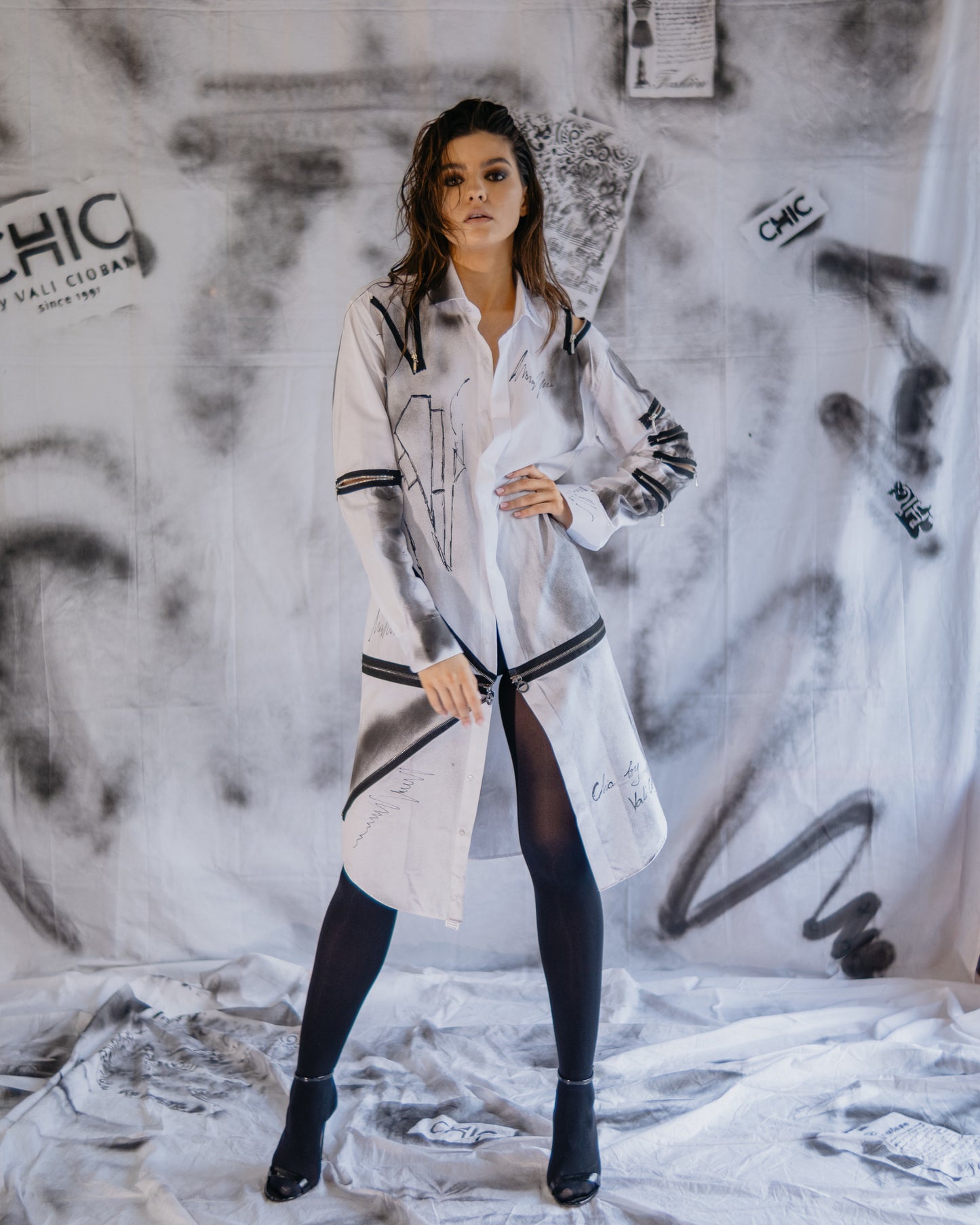Puzzle Unisex Shirt with Zippers