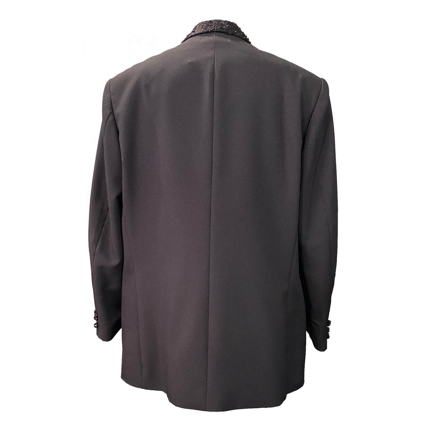 Unisex Black Jacket With Sequined Details