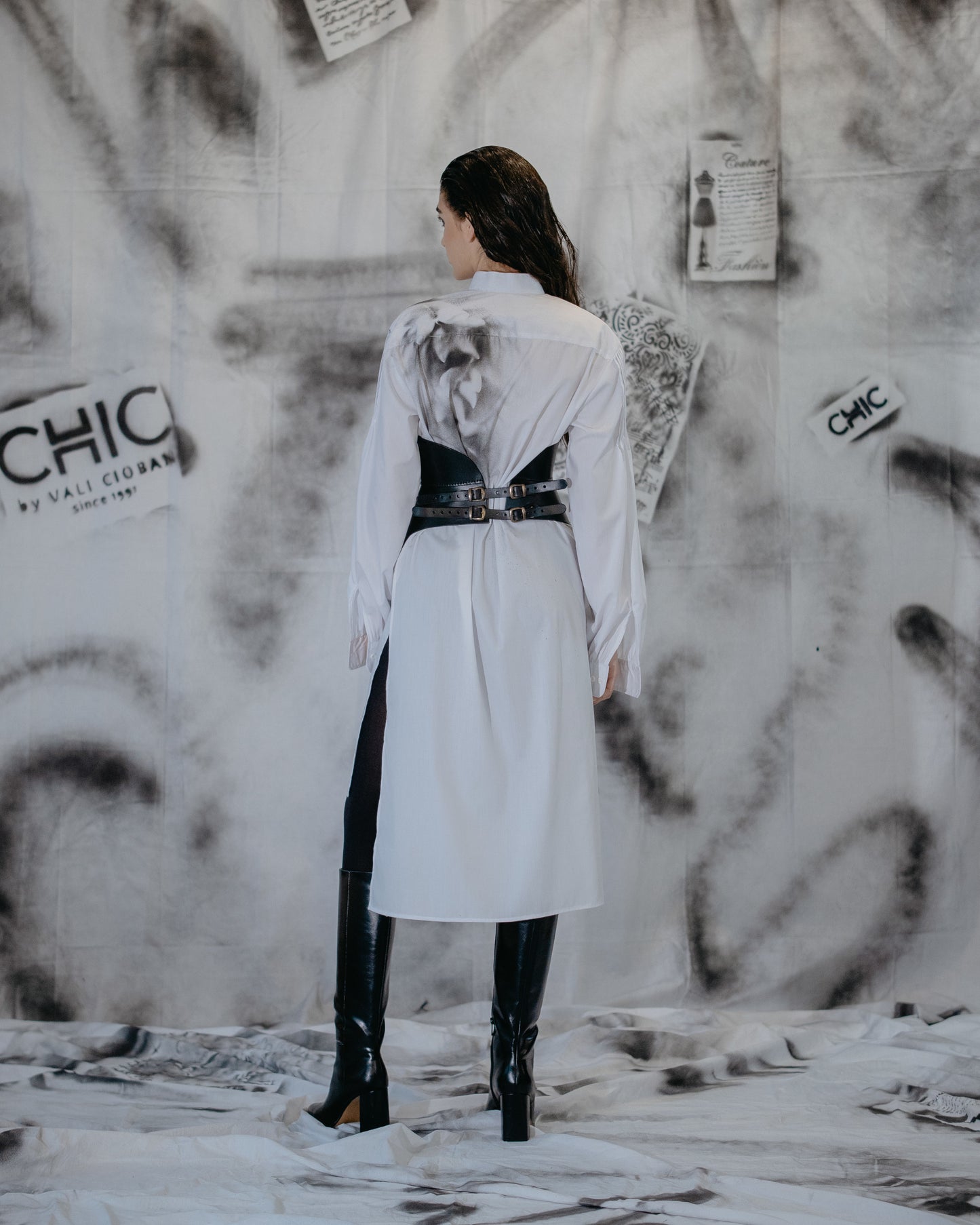 Puzzle - White Hand-Painted Shirt