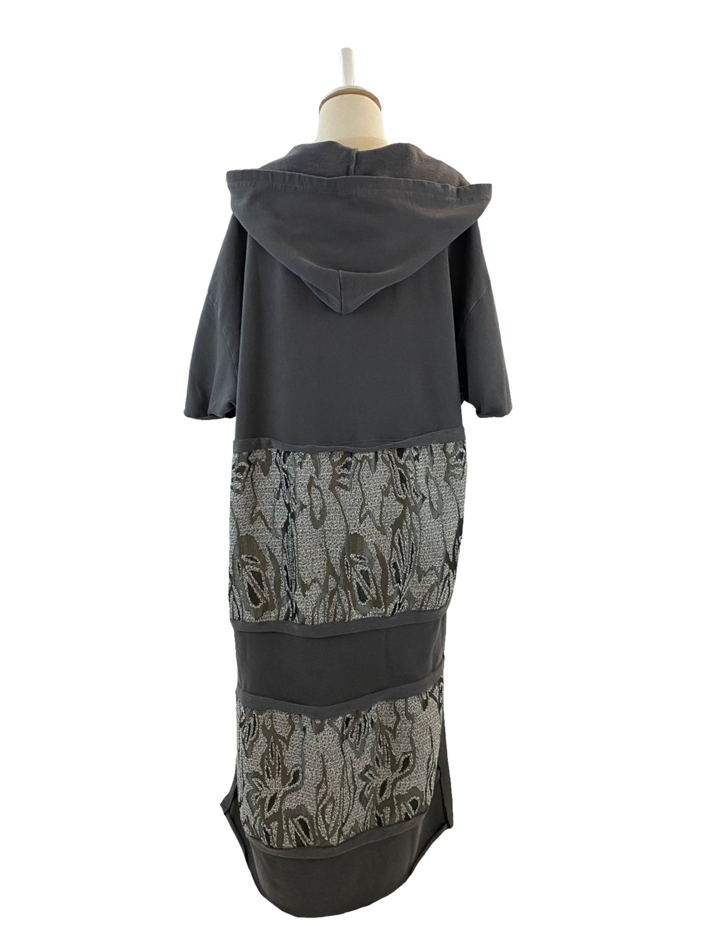 Long Hoodie With Contrast Inserts