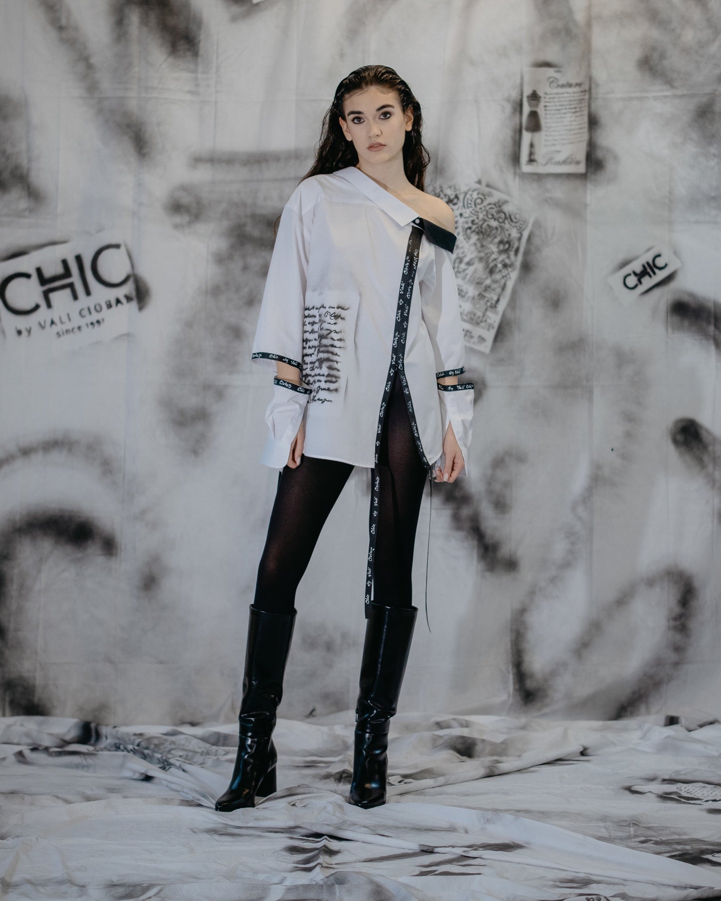 Puzzle - Letters Asymmetrical Shirt