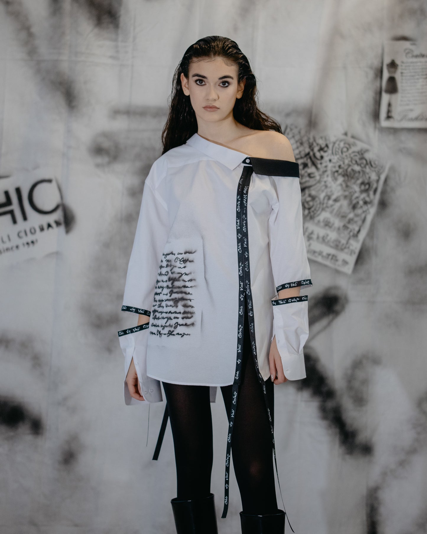 Puzzle - Letters Asymmetrical Shirt