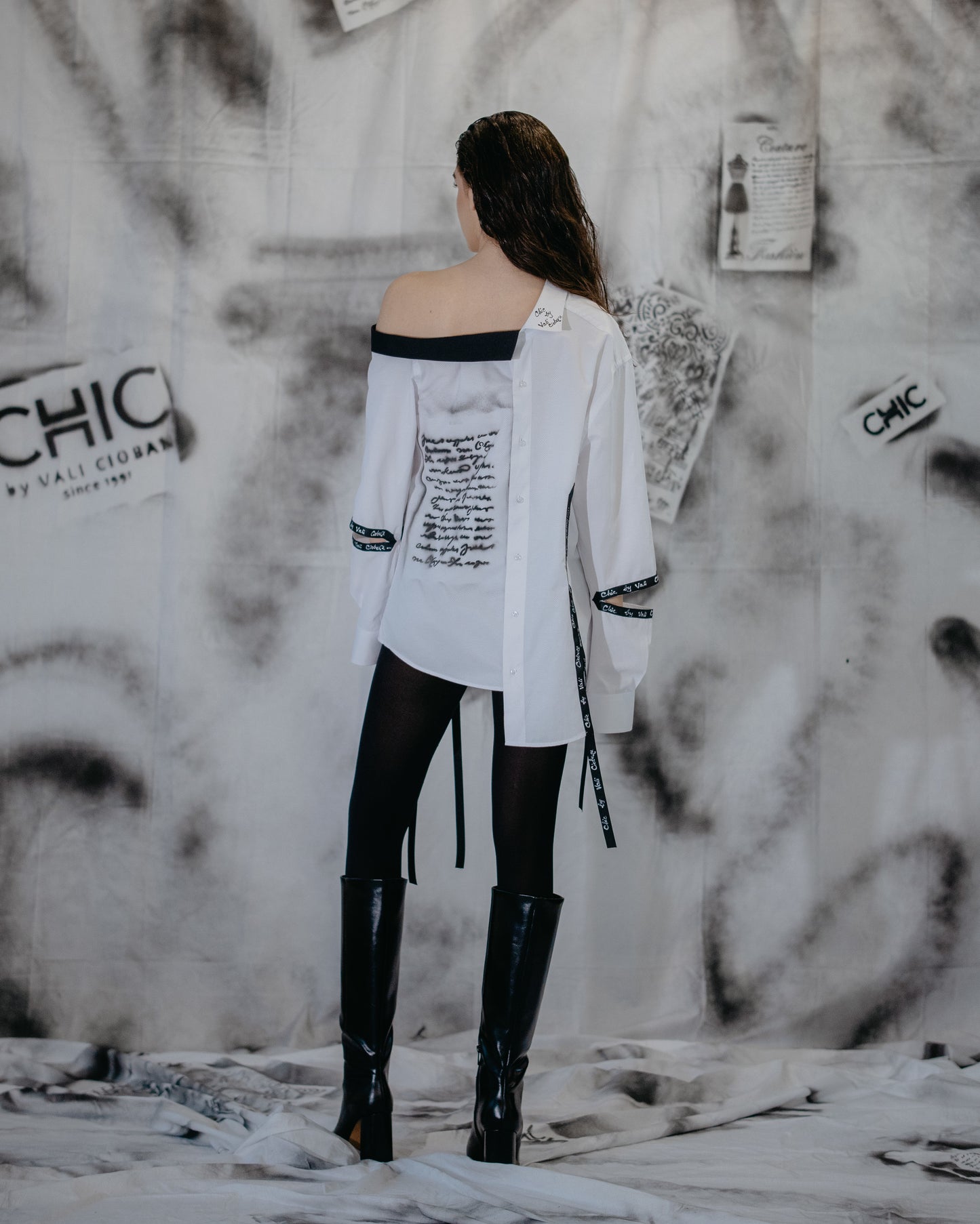 Puzzle - Letters Asymmetrical Shirt