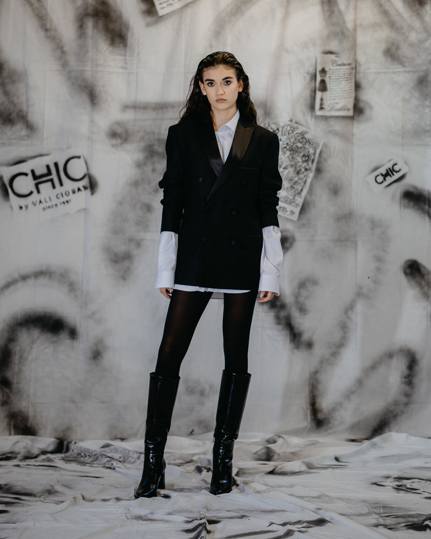 Black Double Breasted Jacket