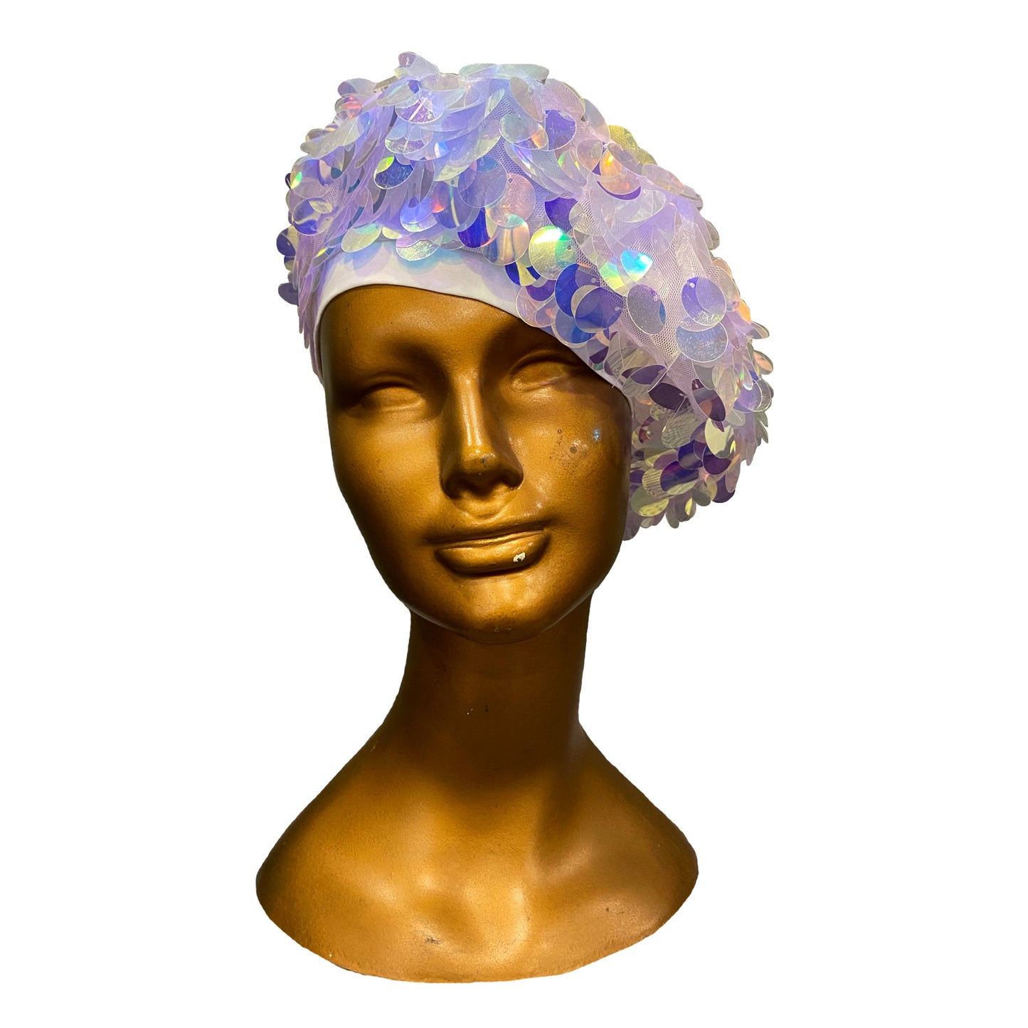 Lavander Sequin Beret
