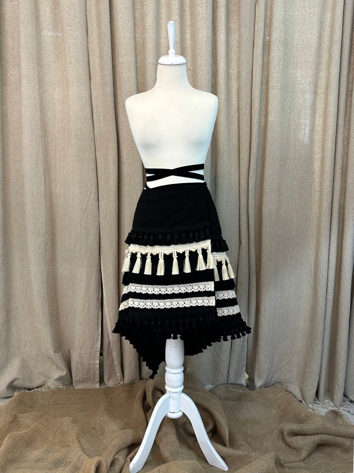 Romanian Folklore Inspired Wrap Skirt