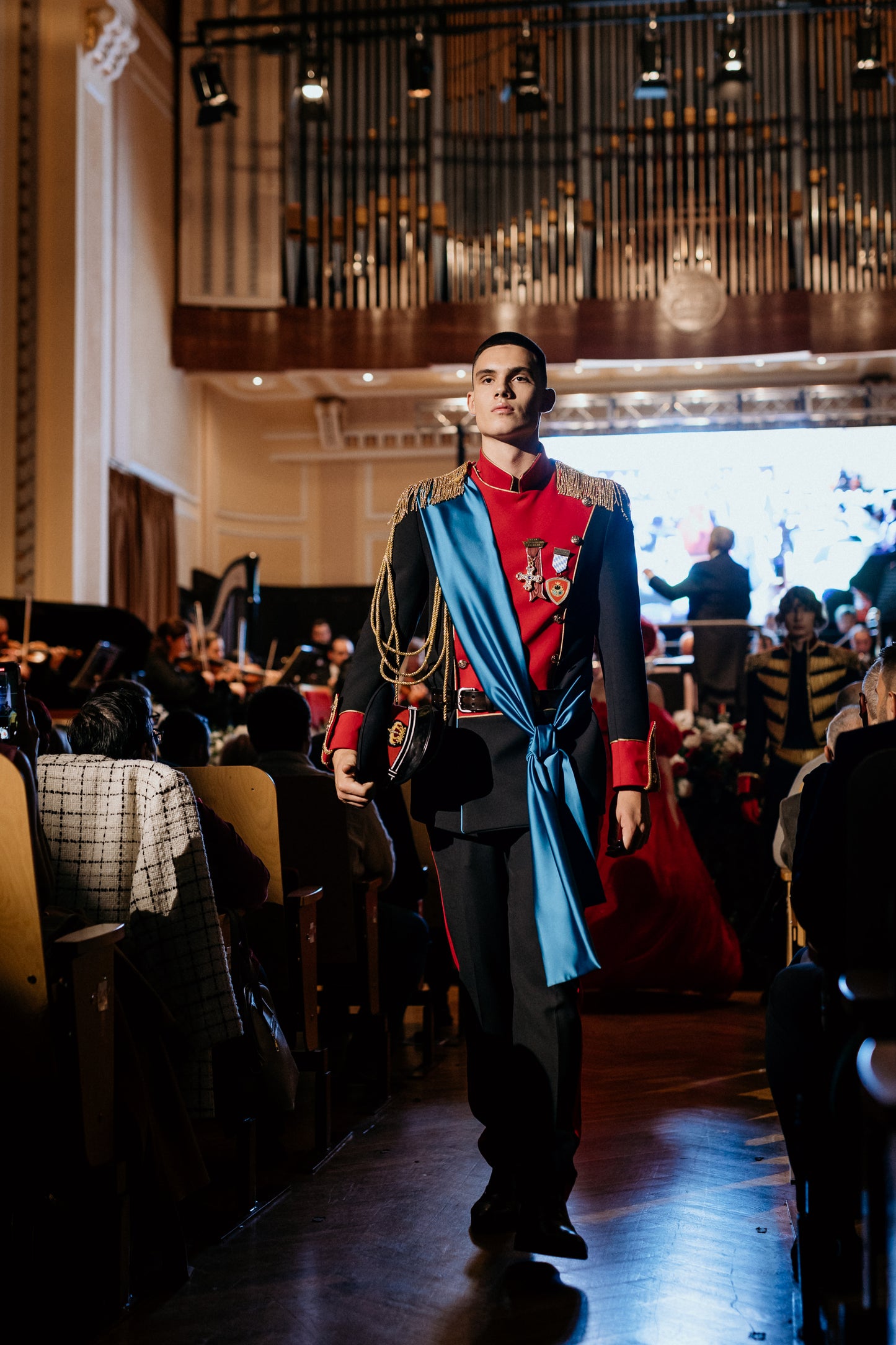 Military Inspired Decorated Jacket And Trousers