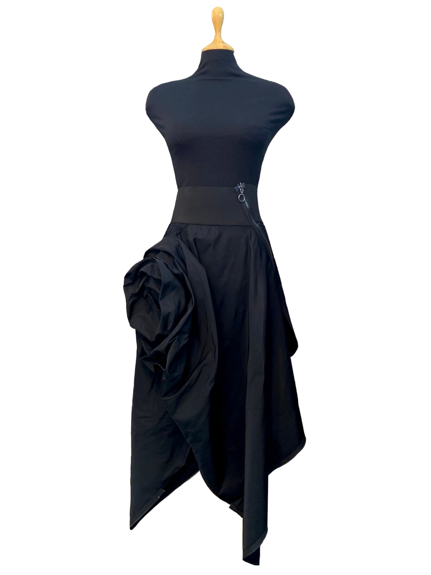 Asymmetrical Black Skirt