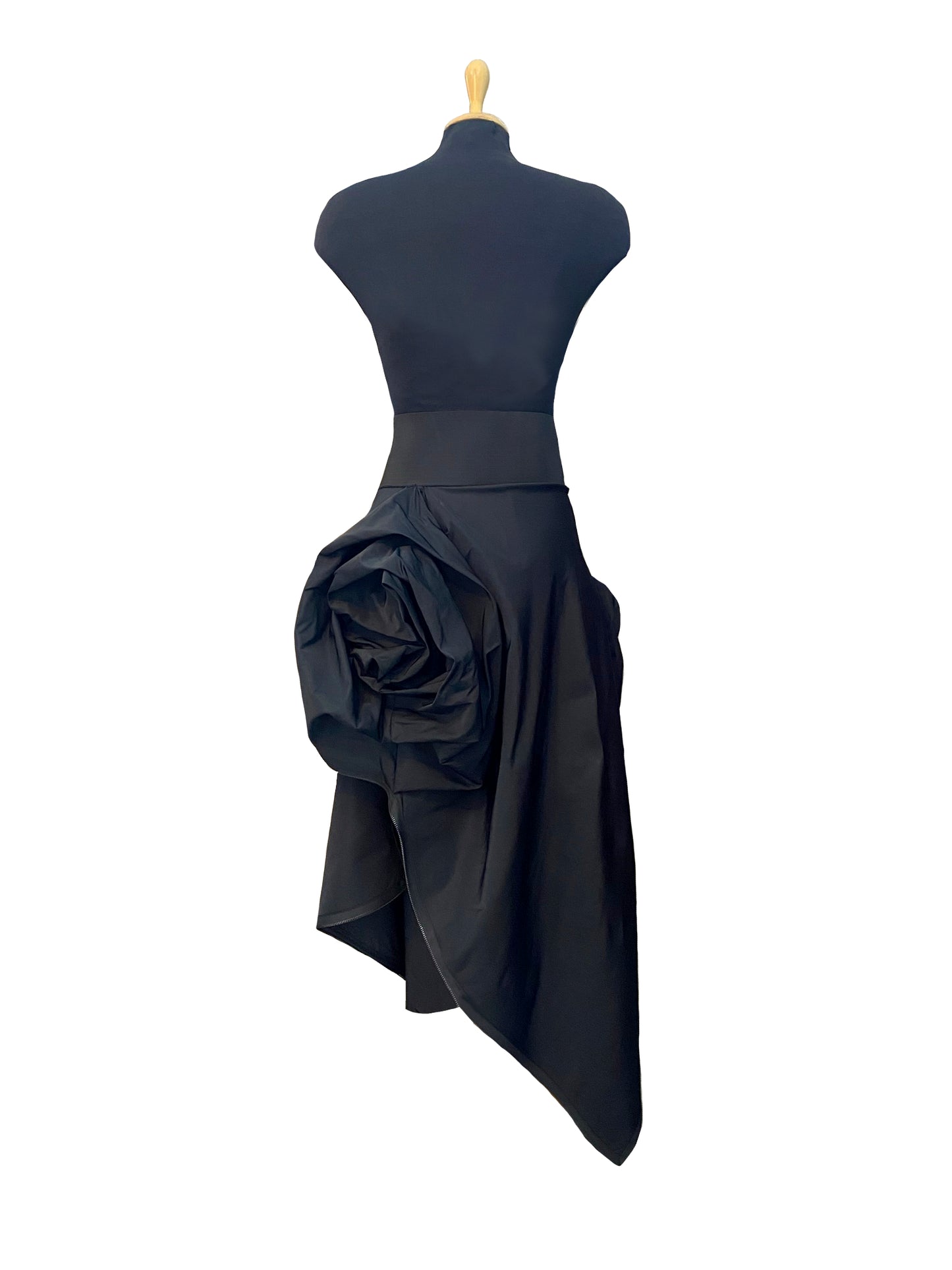Asymmetrical Black Skirt