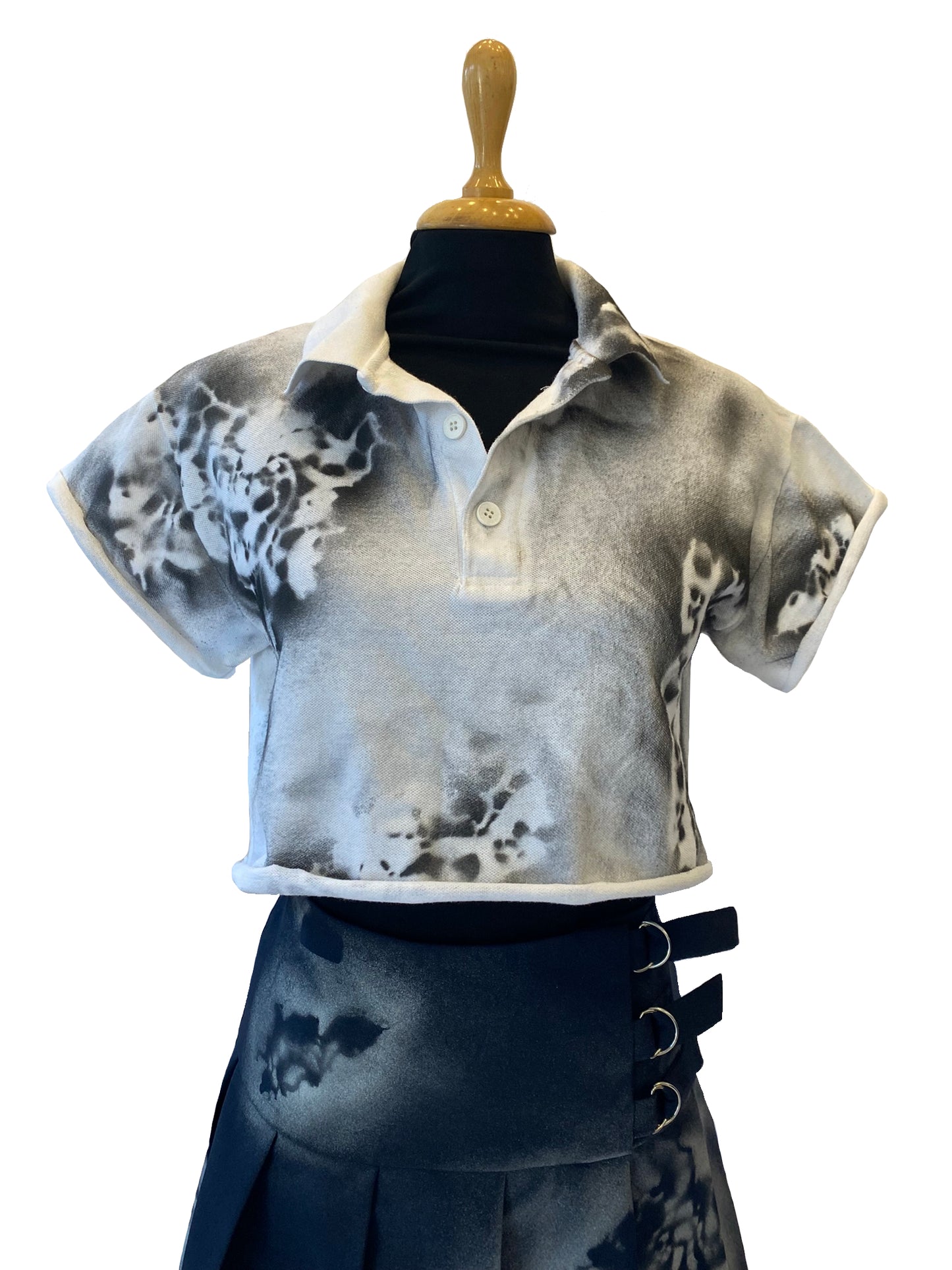 Hand-painted Cropped T-Shirt