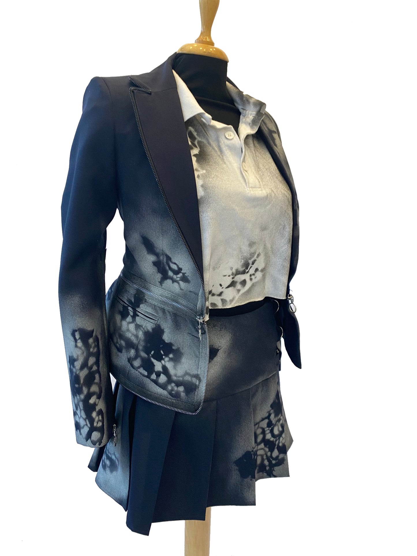 Hand-painted Cropped Jacket