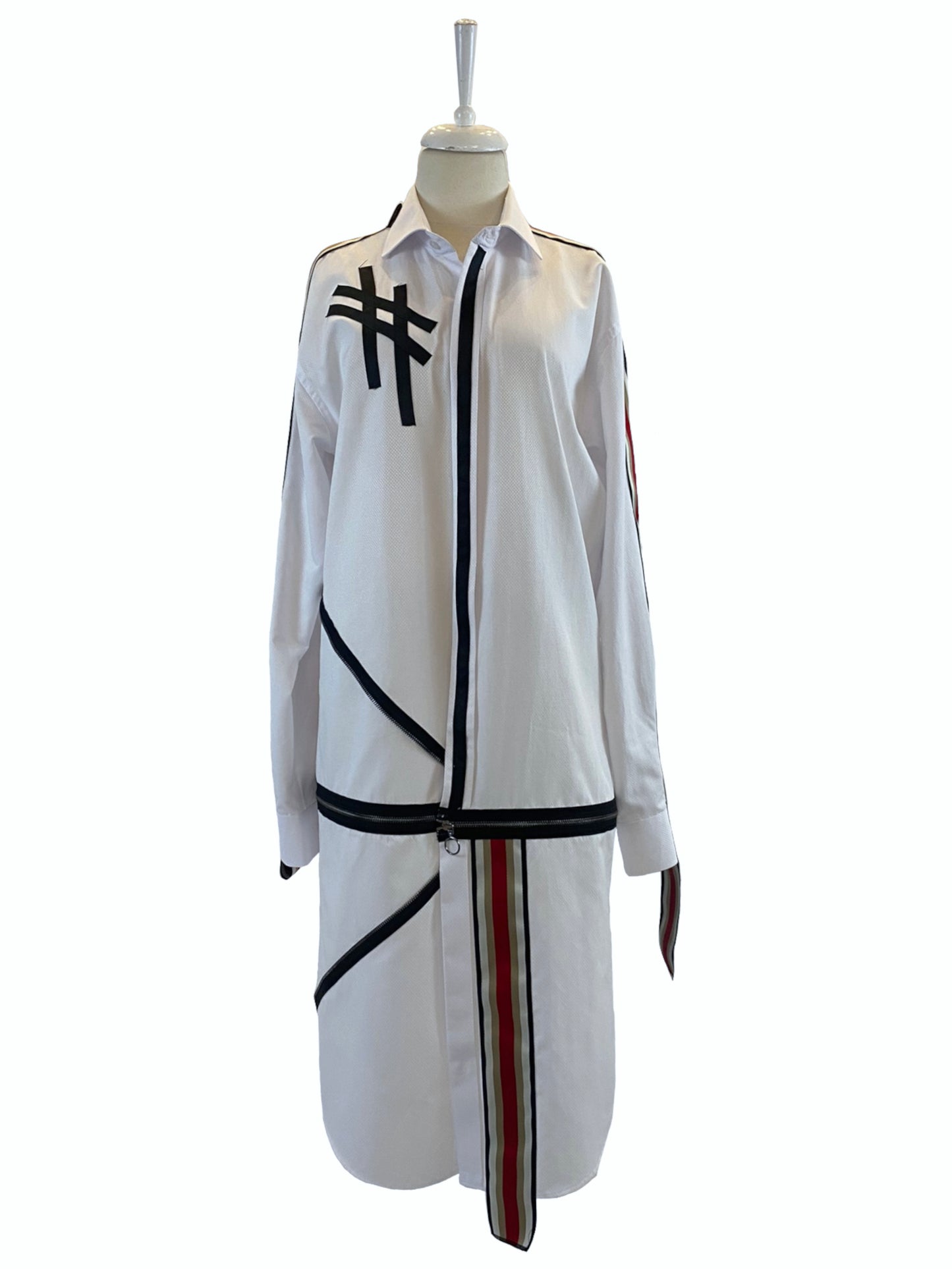 Puzzle Unisex Shirt with Zippers