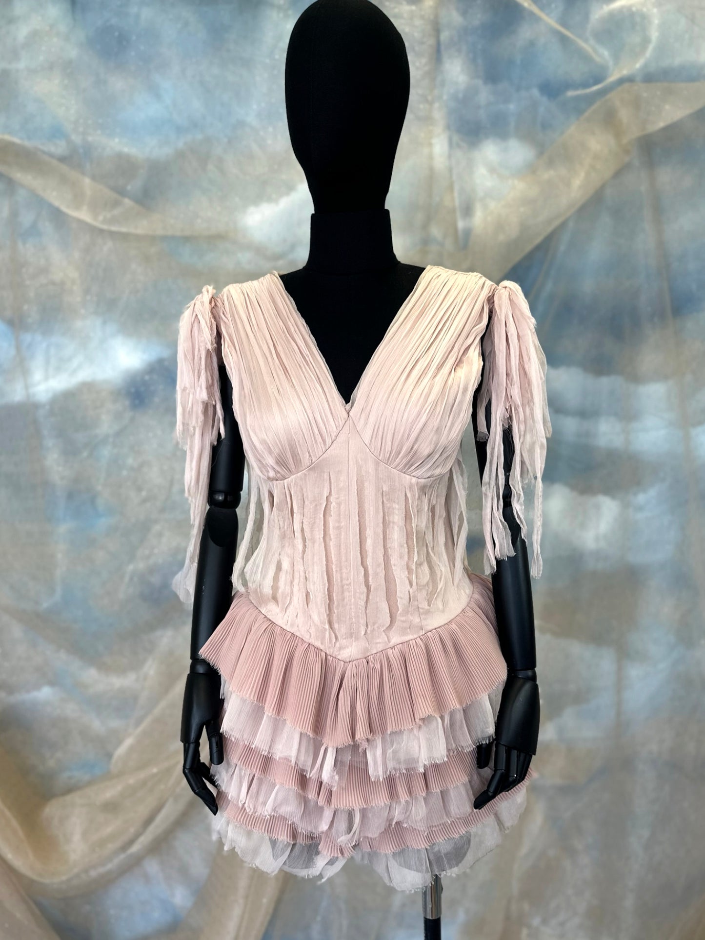 Dusty Pink Silk Dress