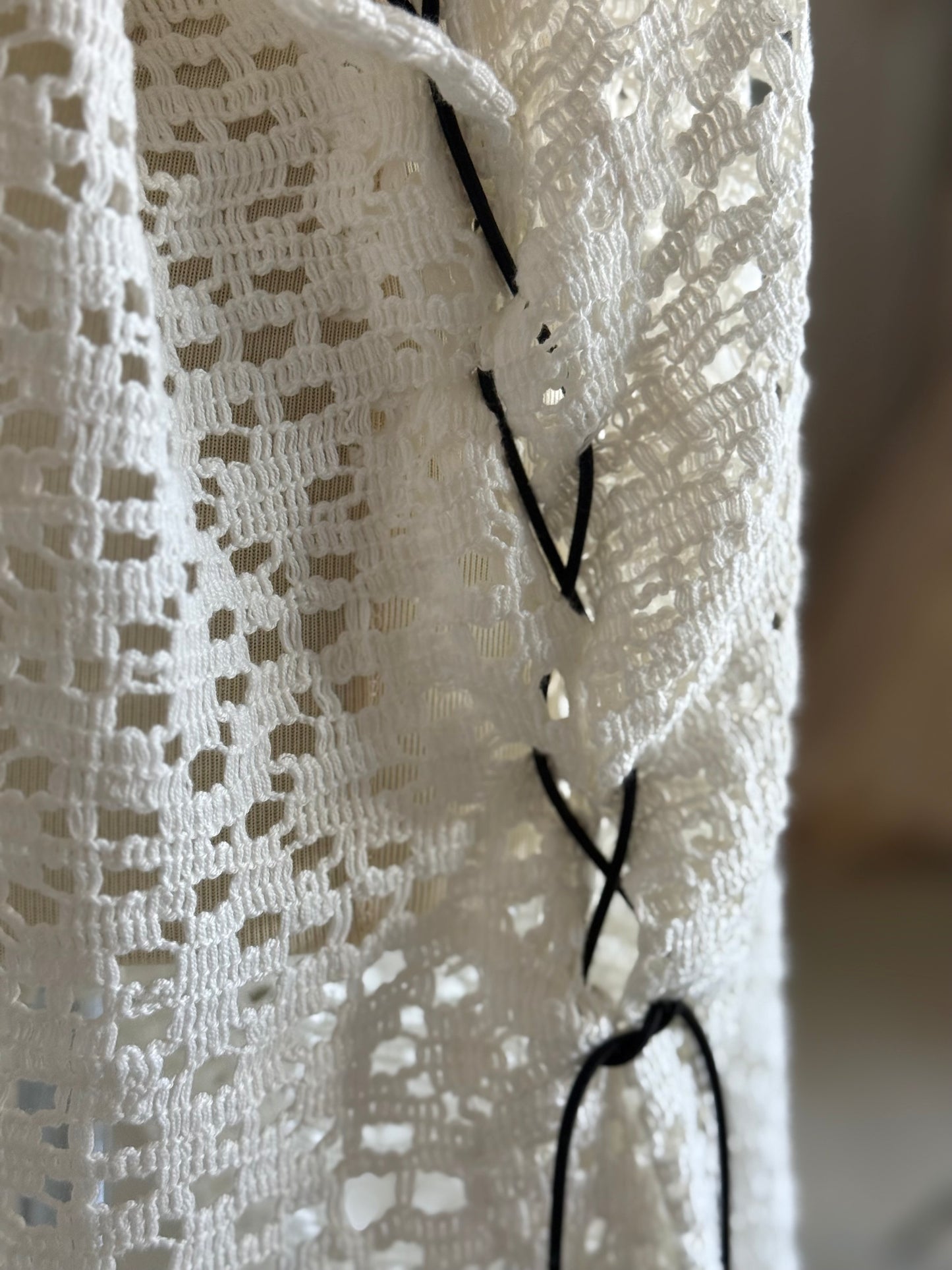 Ivory Lace Vest