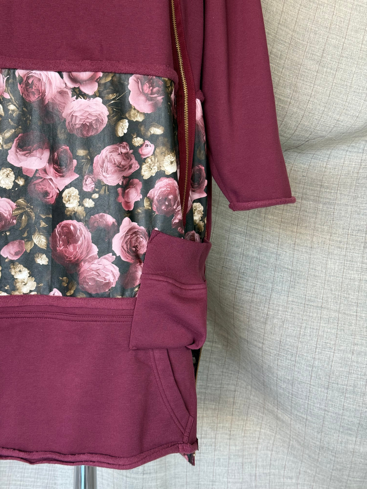 Burgundy Hoodie Dress