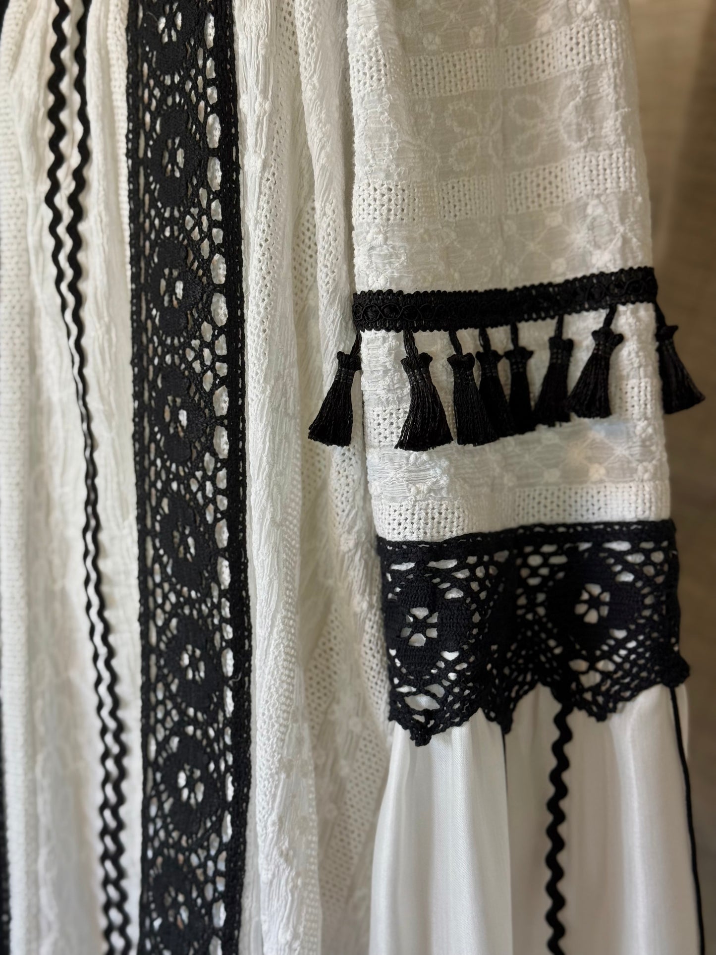 Romanian Blouse With Black Details