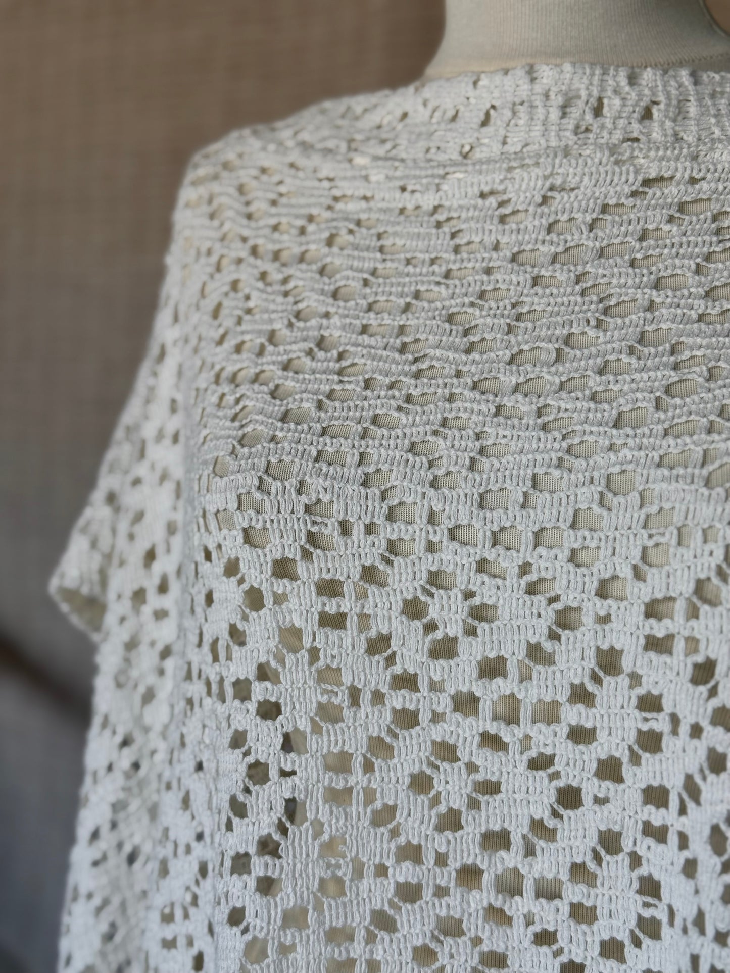 Ivory Lace Vest