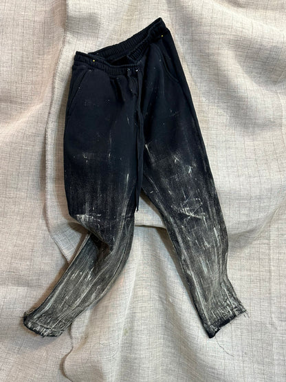 Hand-Painted Black Trousers