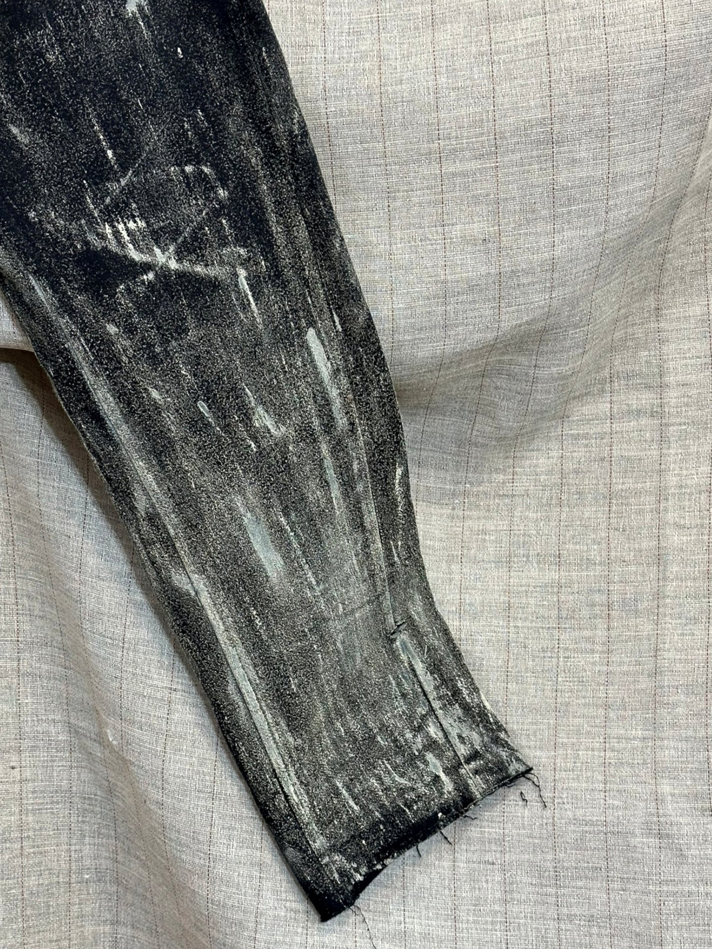 Hand-Painted Black Trousers