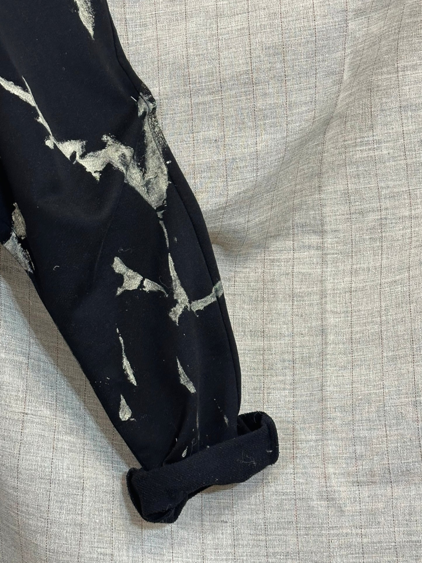 Hand-Painted Black Trousers