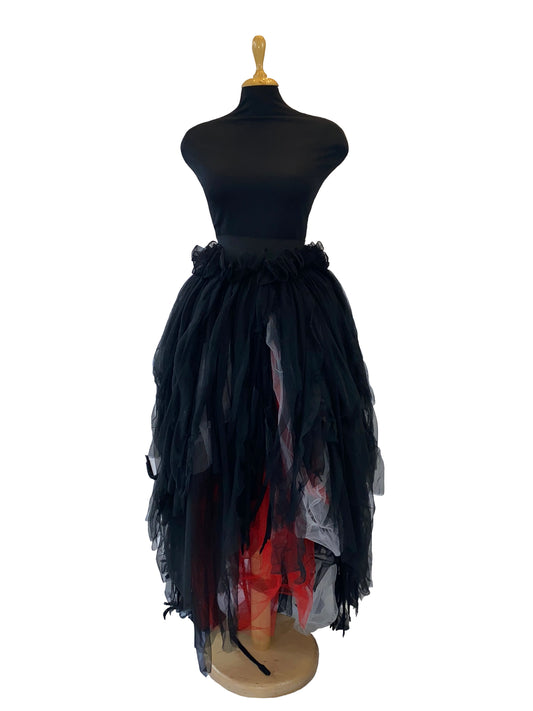 Black And Red Tulle Skirt