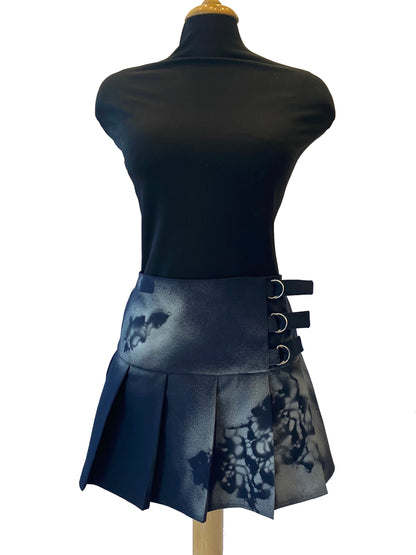 Hand-Painted Pleated Skirt